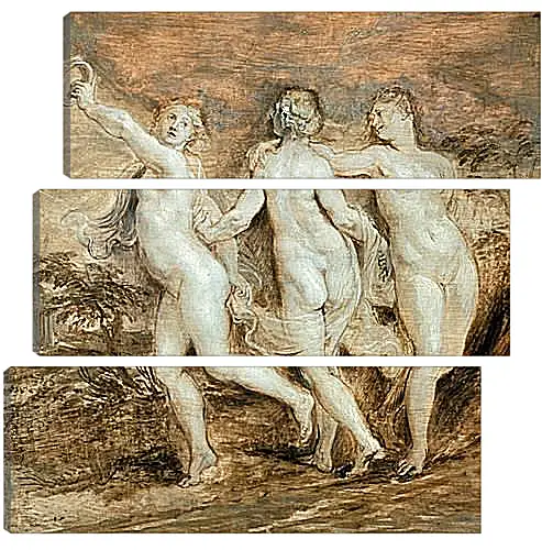 Модульная картина - The Three Graces. Питер Пауль Рубенс