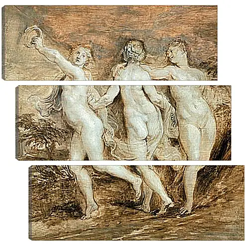 Модульная картина - The Three Graces. Питер Пауль Рубенс