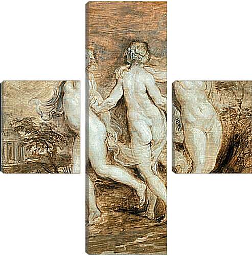 Модульная картина - The Three Graces. Питер Пауль Рубенс