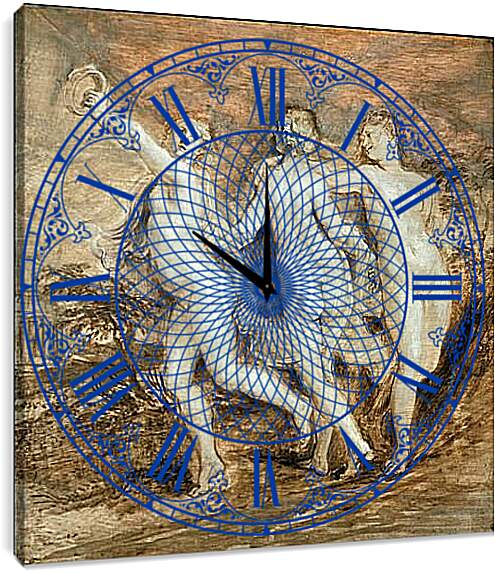 Часы картина - The Three Graces. Питер Пауль Рубенс