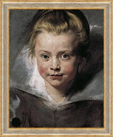 Картина в раме - Portrait of Clara Serena Rubens. Питер Пауль Рубенс