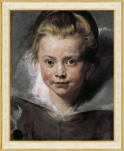 Картина в раме - Portrait of Clara Serena Rubens. Питер Пауль Рубенс