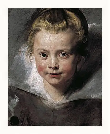 Картина в раме - Portrait of Clara Serena Rubens. Питер Пауль Рубенс