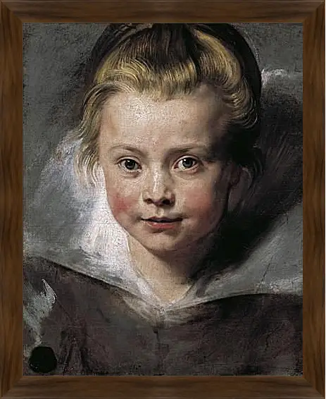 Картина в раме - Portrait of Clara Serena Rubens. Питер Пауль Рубенс