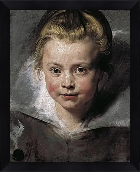 Картина в раме - Portrait of Clara Serena Rubens. Питер Пауль Рубенс