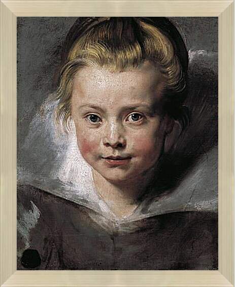 Картина в раме - Portrait of Clara Serena Rubens. Питер Пауль Рубенс