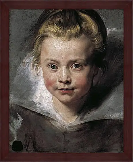 Картина в раме - Portrait of Clara Serena Rubens. Питер Пауль Рубенс