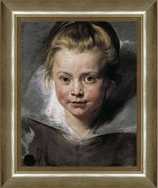 Картина в раме - Portrait of Clara Serena Rubens. Питер Пауль Рубенс