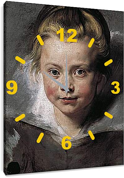 Часы картина - Portrait of Clara Serena Rubens. Питер Пауль Рубенс