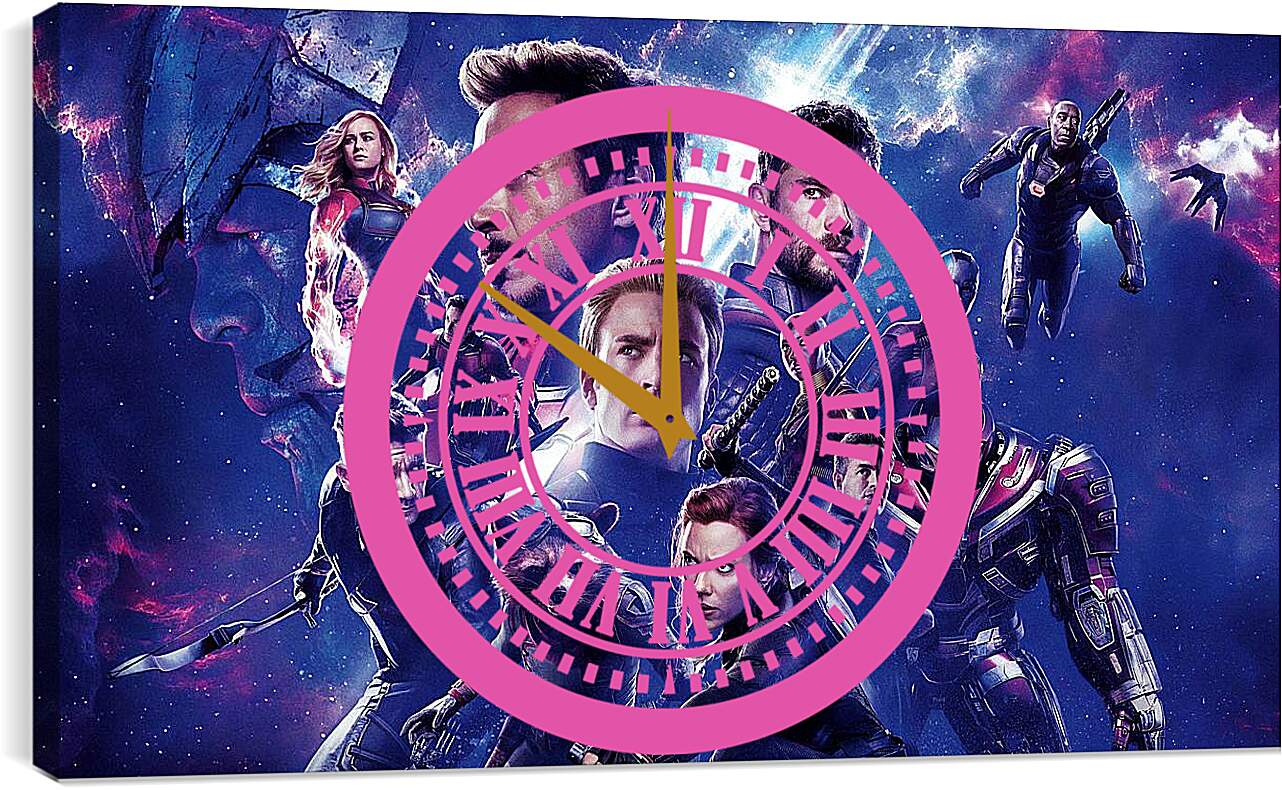 Часы картина - Герои фильма Мстители