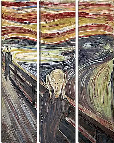 Модульная картина - the scream. Эдвард Мунк