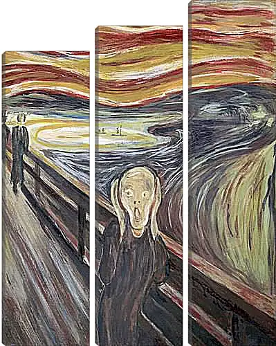 Модульная картина - the scream. Эдвард Мунк