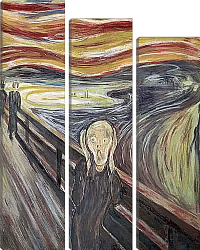 Модульная картина - the scream. Эдвард Мунк