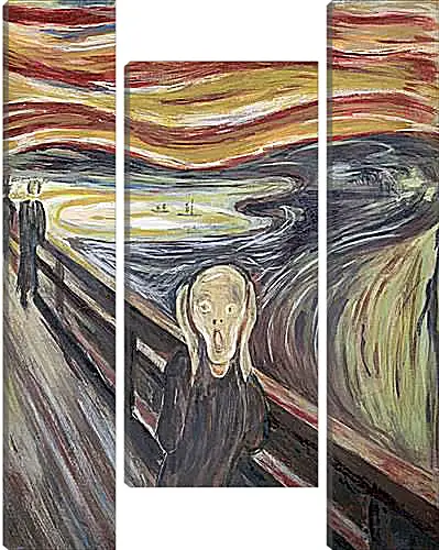 Модульная картина - the scream. Эдвард Мунк