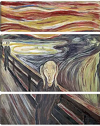 Модульная картина - the scream. Эдвард Мунк