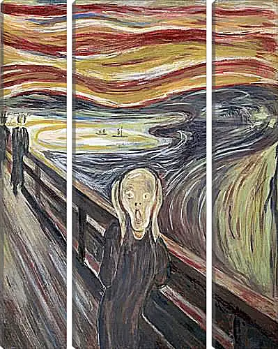 Модульная картина - the scream. Эдвард Мунк