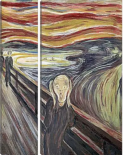 Модульная картина - the scream. Эдвард Мунк