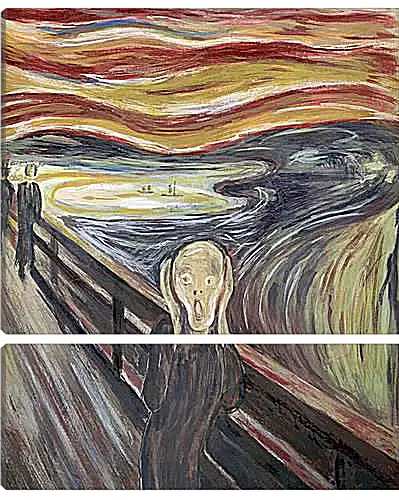 Модульная картина - the scream. Эдвард Мунк