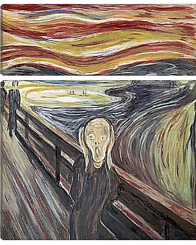 Модульная картина - the scream. Эдвард Мунк