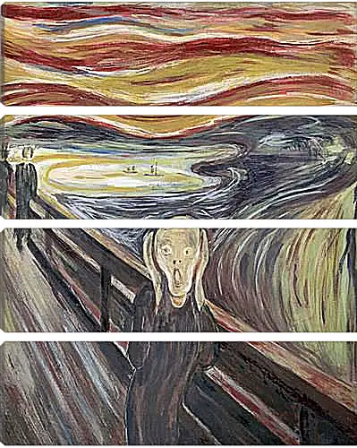 Модульная картина - the scream. Эдвард Мунк