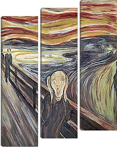Модульная картина - the scream. Эдвард Мунк