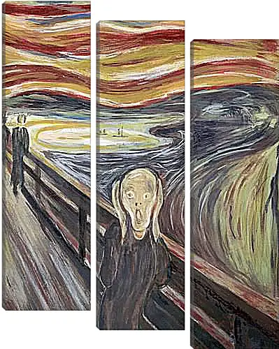 Модульная картина - the scream. Эдвард Мунк