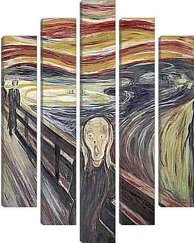 Модульная картина - the scream. Эдвард Мунк