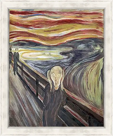 Картина в раме - the scream. Эдвард Мунк