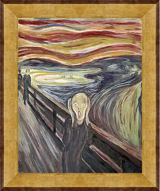 Картина в раме - the scream. Эдвард Мунк