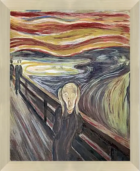 Картина в раме - the scream. Эдвард Мунк