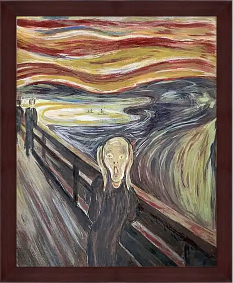 Картина в раме - the scream. Эдвард Мунк