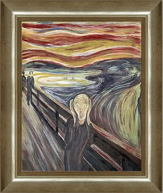 Картина в раме - the scream. Эдвард Мунк