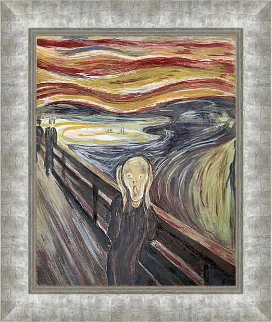 Картина в раме - the scream. Эдвард Мунк