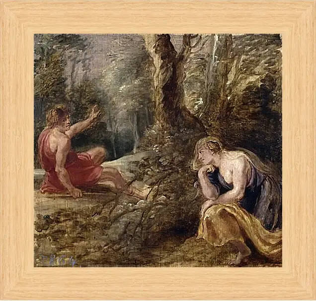 Картина в раме - Cefalo y Procris. Питер Пауль Рубенс