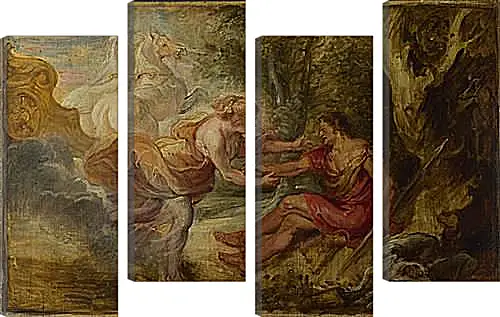 Модульная картина - Aurora abducting Cephalus. Питер Пауль Рубенс