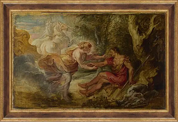 Картина в раме - Aurora abducting Cephalus. Питер Пауль Рубенс