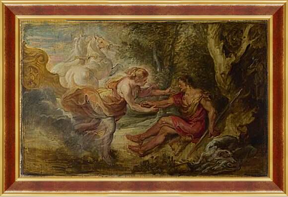 Картина в раме - Aurora abducting Cephalus. Питер Пауль Рубенс