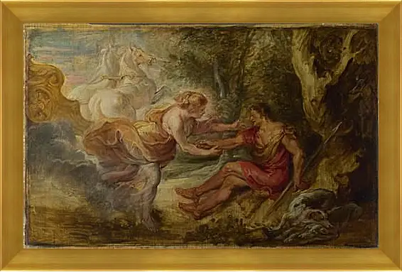 Картина в раме - Aurora abducting Cephalus. Питер Пауль Рубенс