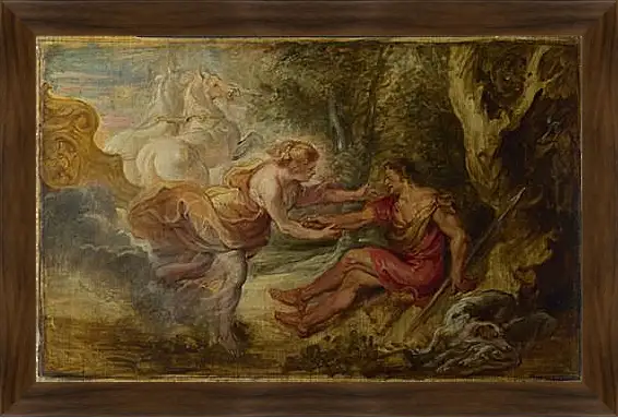 Картина в раме - Aurora abducting Cephalus. Питер Пауль Рубенс