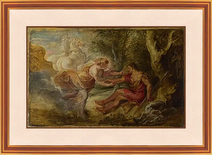 Картина в раме - Aurora abducting Cephalus. Питер Пауль Рубенс