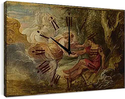 Часы картина - Aurora abducting Cephalus. Питер Пауль Рубенс