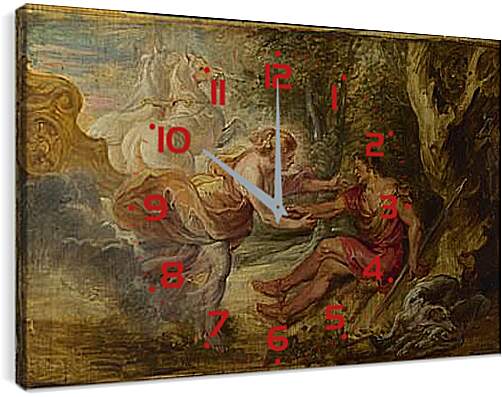 Часы картина - Aurora abducting Cephalus. Питер Пауль Рубенс