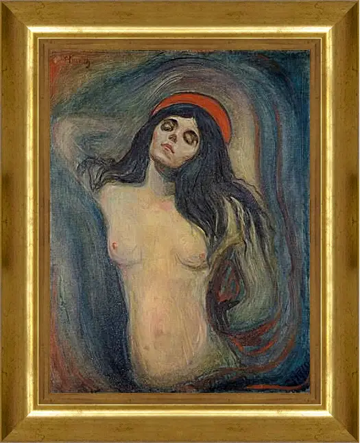 Картина в раме - Madonna. Мадонна. Эдвард Мунк