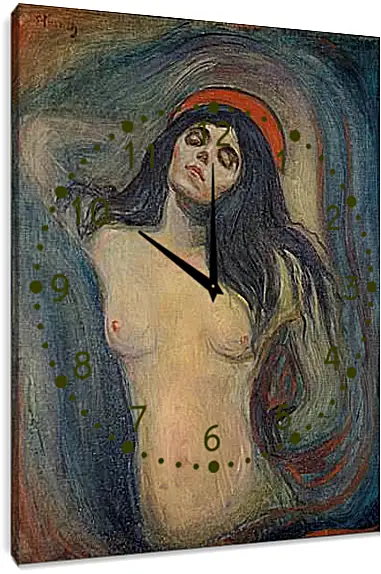 Часы картина - Madonna. Мадонна. Эдвард Мунк