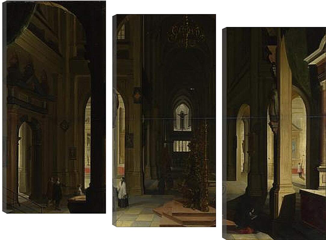 Модульная картина - Interior of a Church at Night. Стенвейк Хармен Ван