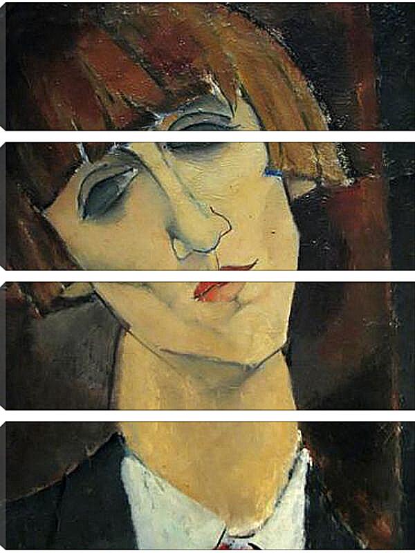 Модульная картина - Madame Kisling. Портрет мадам Кислинг. Амедео Модильяни