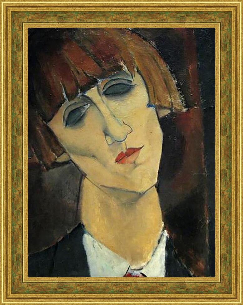 Картина в раме - Madame Kisling. Портрет мадам Кислинг. Амедео Модильяни