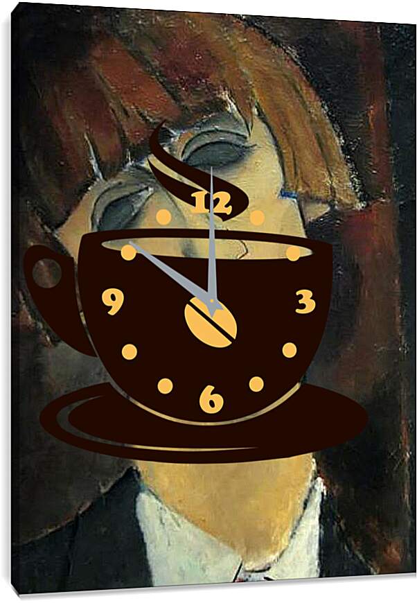 Часы картина - Madame Kisling. Портрет мадам Кислинг. Амедео Модильяни
