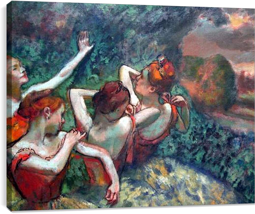 Постер и плакат - Four Dancers. Эдгар Дега