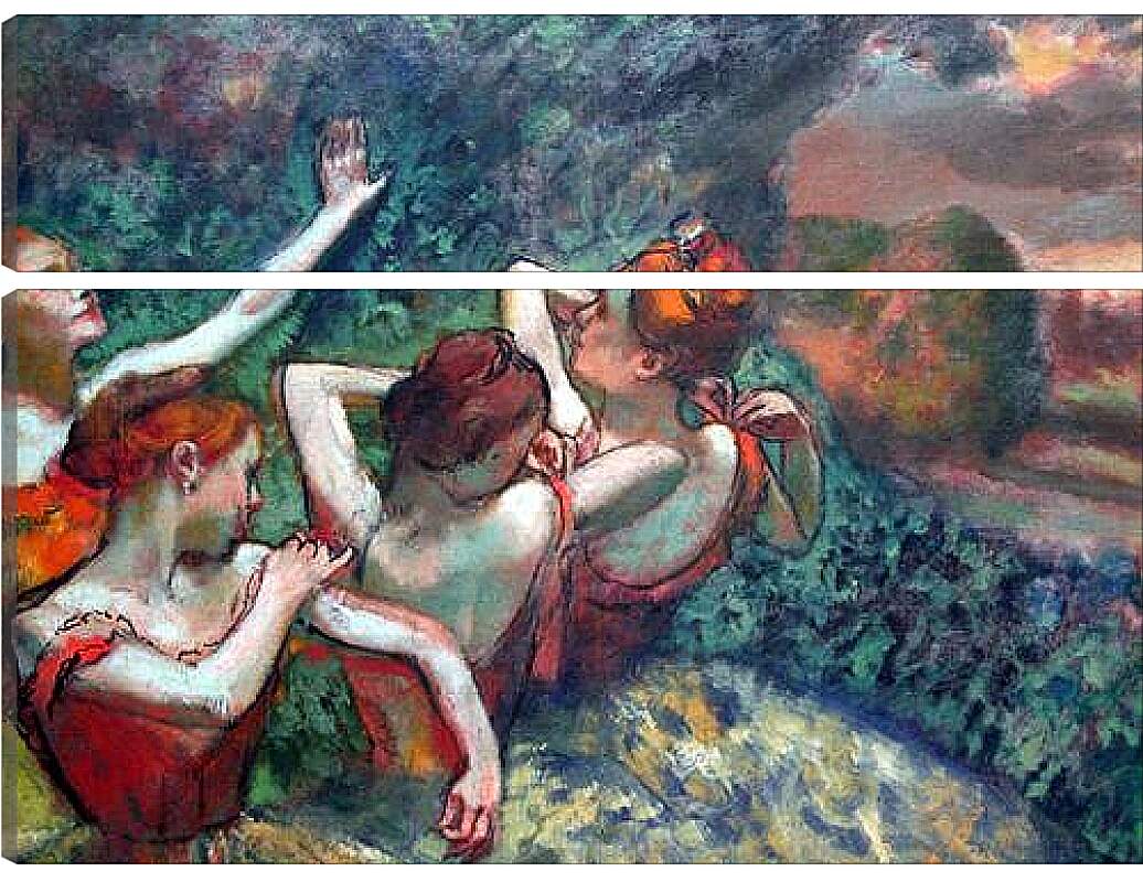 Модульная картина - Four Dancers. Эдгар Дега